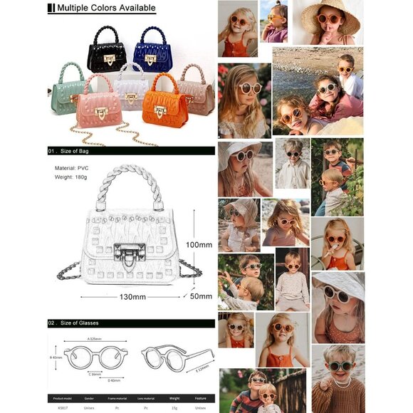 Charming Mini Jelly Wallet with Sunglasses - Perfect Gift for Girls - Picture 7 of 7